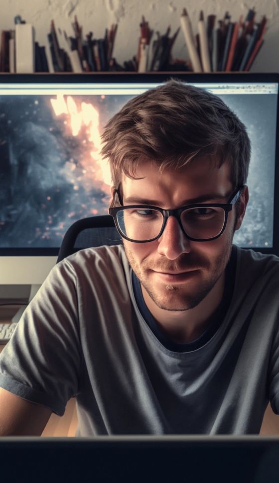 Photo de Ludo Dev - Développeur Freelance, imaginée par une intelligence artificielle