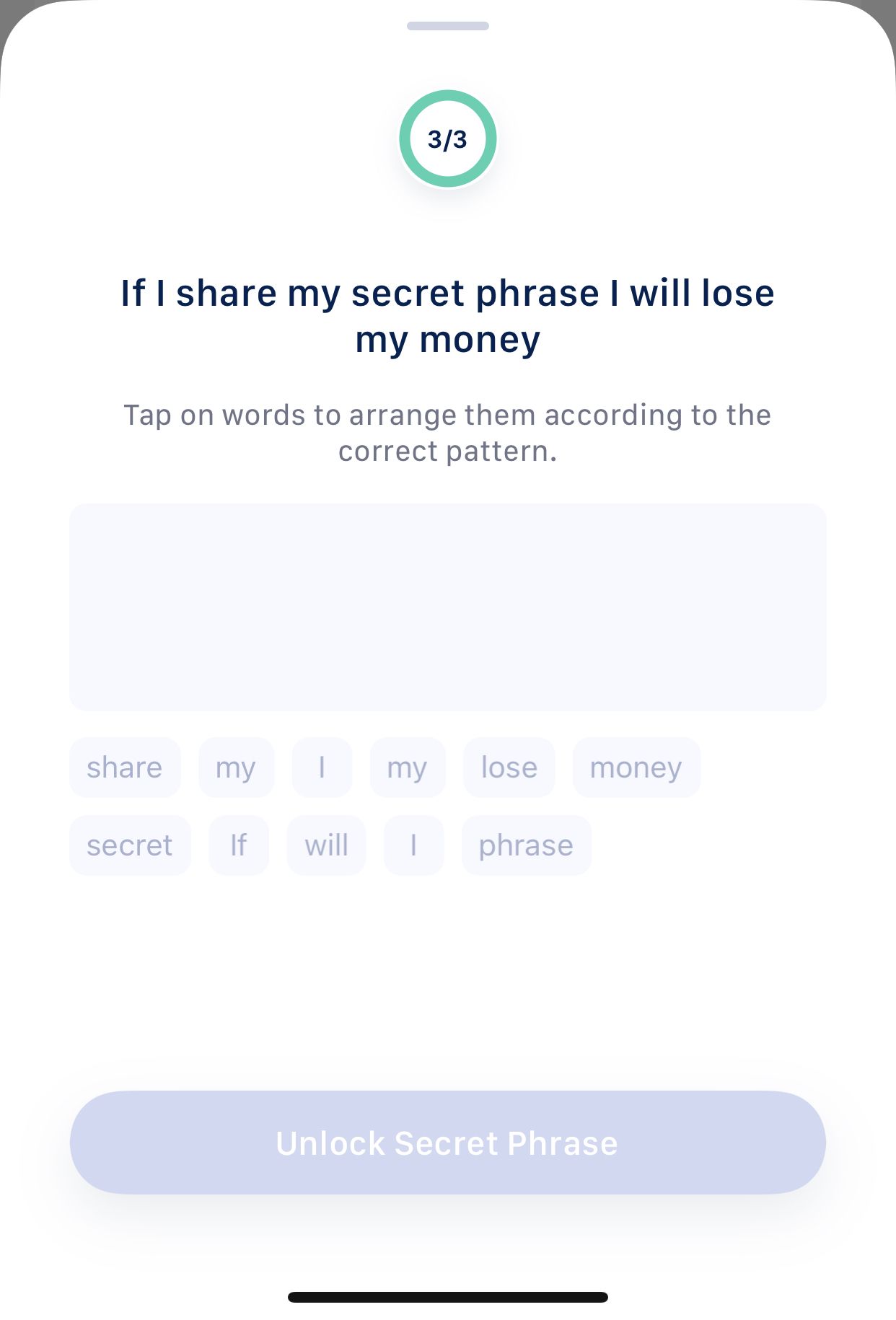 Maiar App - Phrase Secret